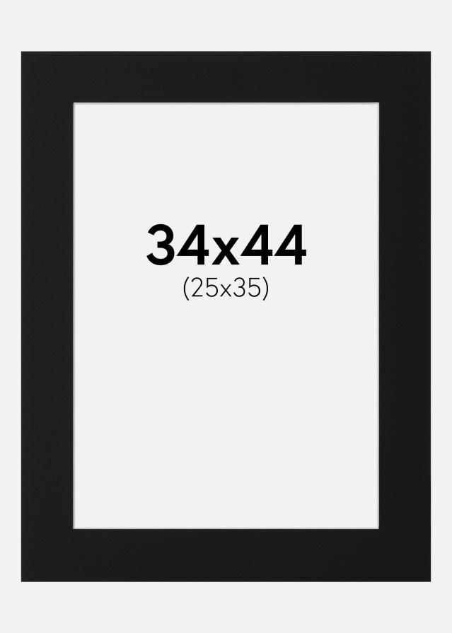 Paspartŭ Črni Standard (Belo Jedro) 34x44 cm (25x35)