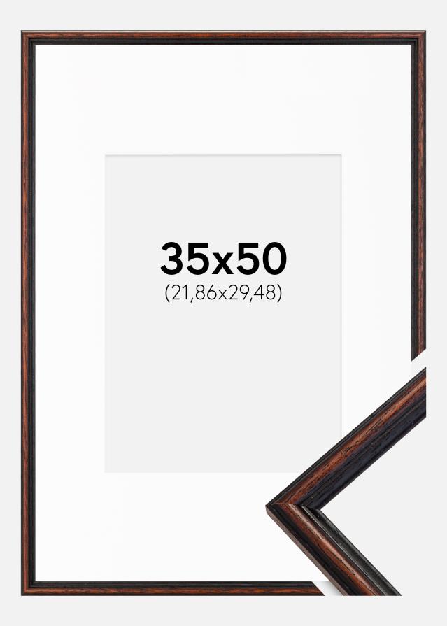 Okvir Horndal Oreh 35x50 cm - Paspartŭ Bela 9x12 inches