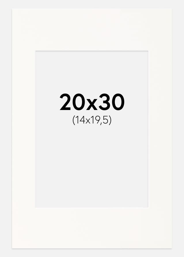 Paspartŭ Antique White Bel notranji rob 20x30 cm (14x19,5)