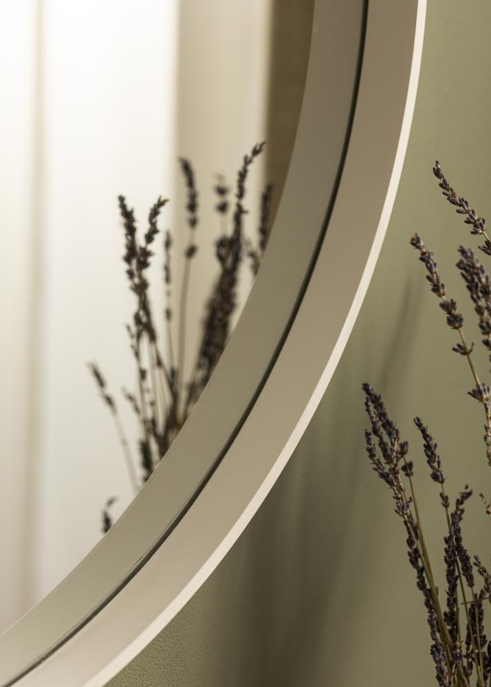 Ogledalo Reflection Bela 70 cm Ø