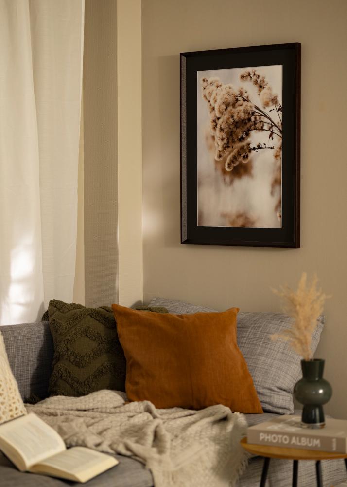 Okvir Globe Espresso 50x60 cm - Paspartŭ Črna 35x45 cm