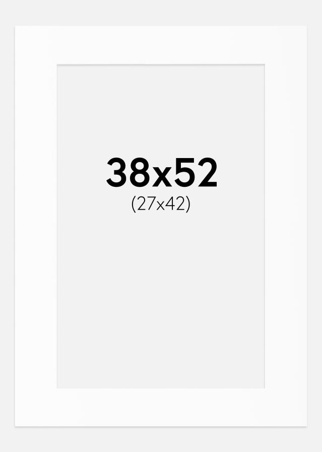 Paspartȗ Beli Standard (Belo Jedro) 38x52 cm (27x42)