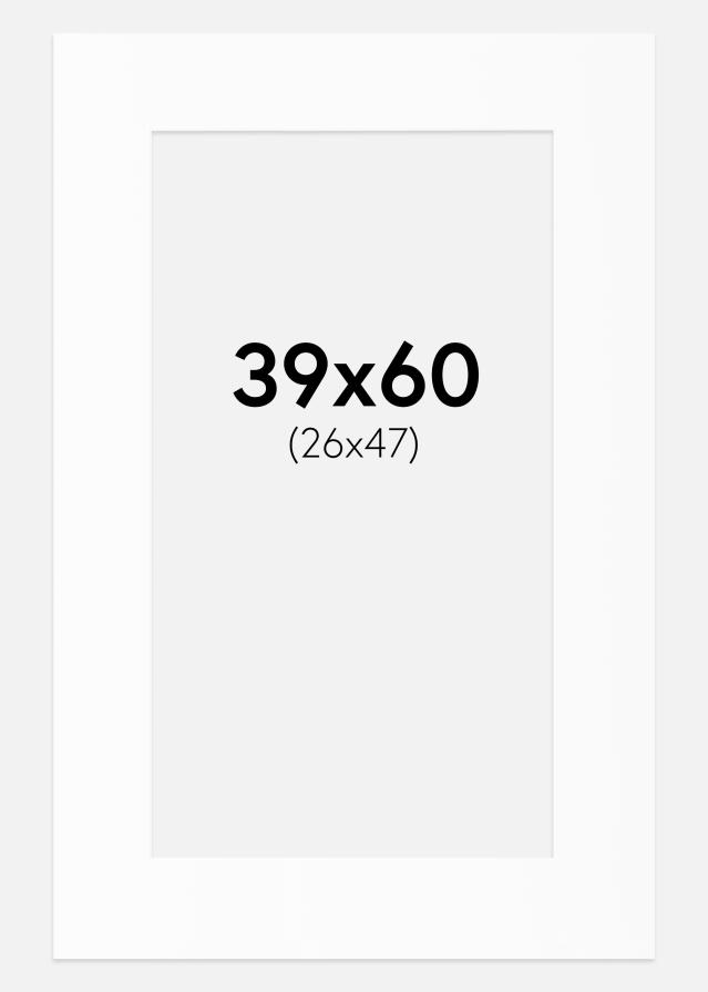 Paspartȗ Beli Standard (Belo Jedro) 39x60 cm (26x47)