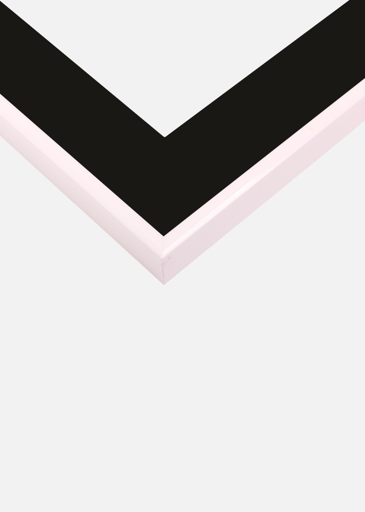 Okvir Visby Bela 70x100 cm - Paspartŭ Črna 24x36 inches