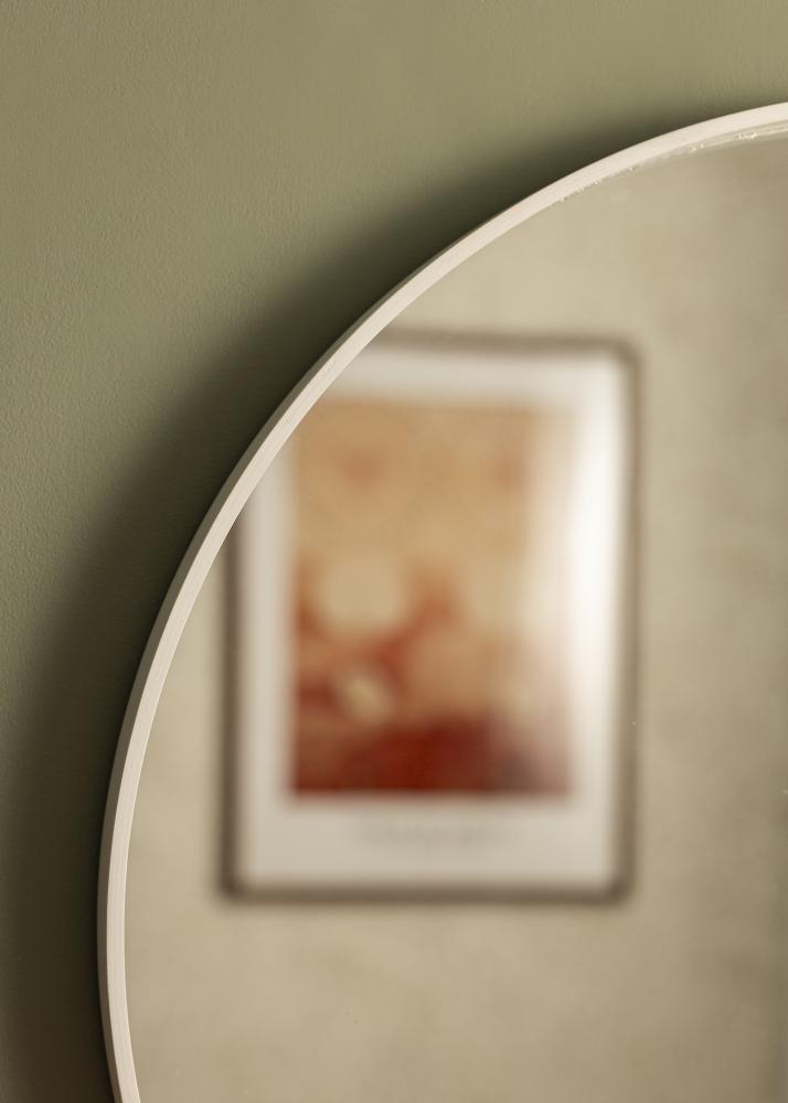 Ogledalo Reflection Bela 70 cm Ø