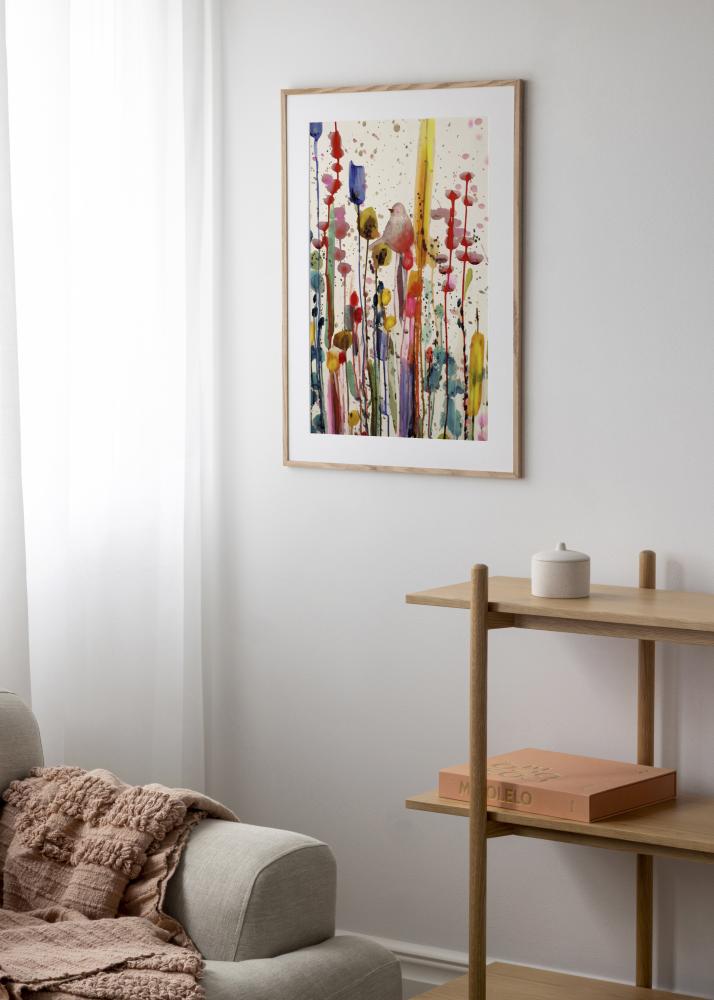 Okvir ozek hrast akrilno steklo 32x32 cm