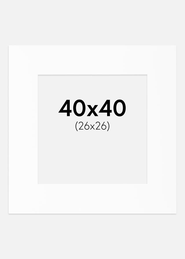 Paspartȗ Beli Standard (Belo Jedro) 40x40 cm (26x26)
