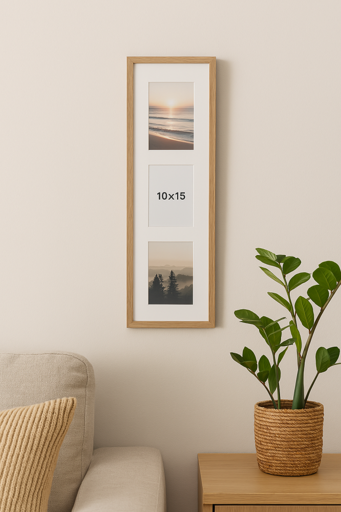 Edsbyn Kolaž okvir I Hrast - 3 Slike (10x15 cm)