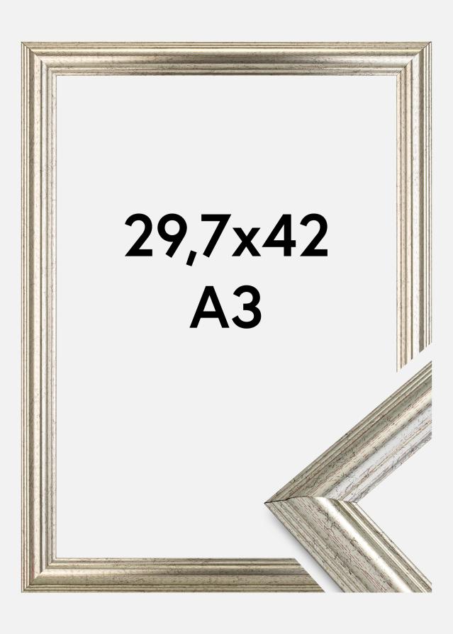 Okvir Västkusten Akrilno steklo Srebrna 29,7x42 cm (A3)