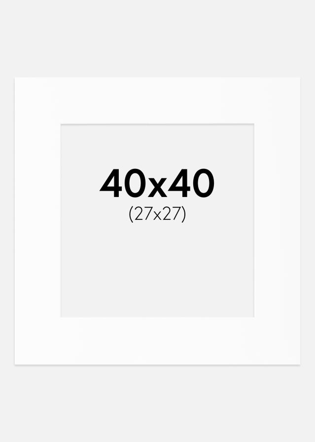 Paspartȗ Beli Standard (Belo Jedro) 40x40 cm (27x27)