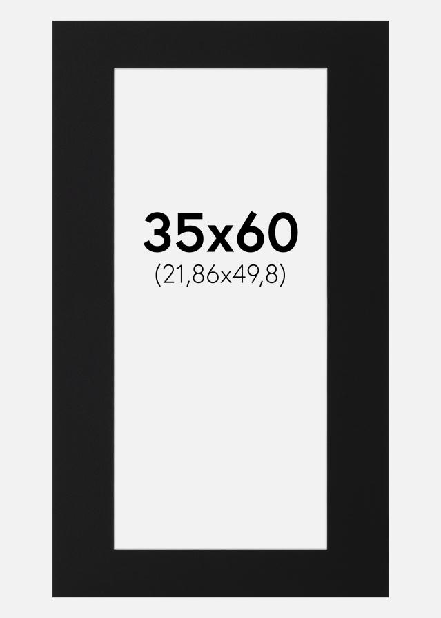 Paspartŭ Črni Standard (Belo Jedro) 35x60 cm (21,86x49,8)