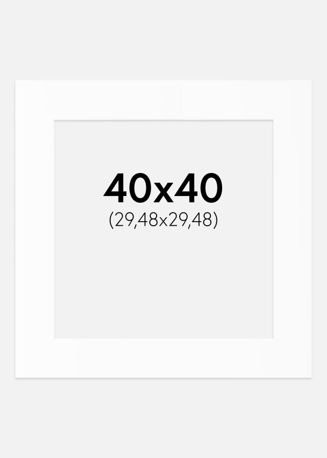 Paspartȗ Beli Standard (Belo Jedro) 40x40 cm (29,48x29,48)