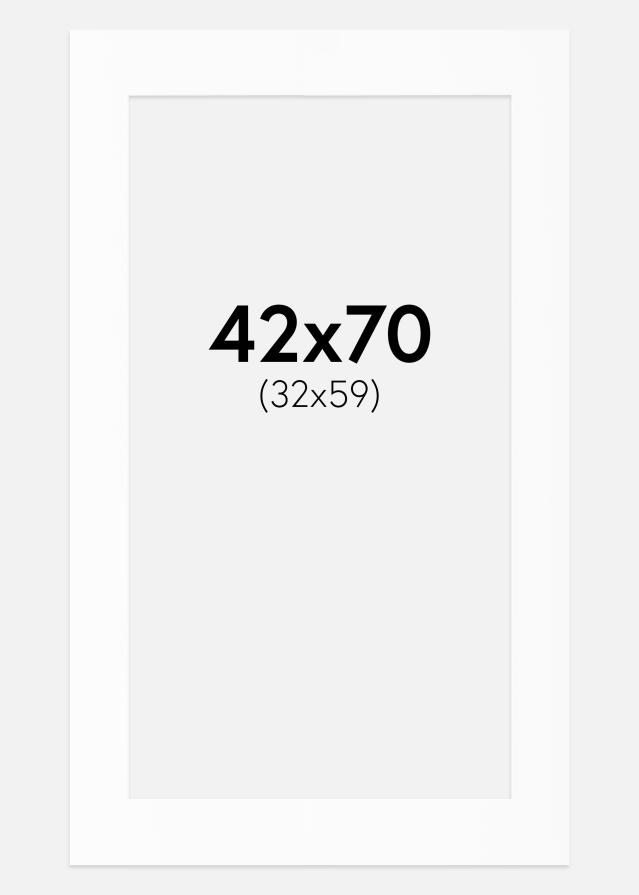 Paspartŭ Bela Standarden Bel notranji rob 42x70 cm (32x59)