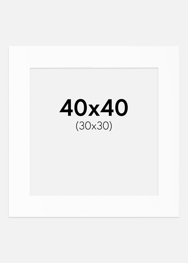 Paspartȗ Beli Standard (Belo Jedro) 40x40 cm (30x30)