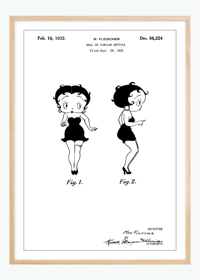 Risba patenta - Betty Boop Poster
