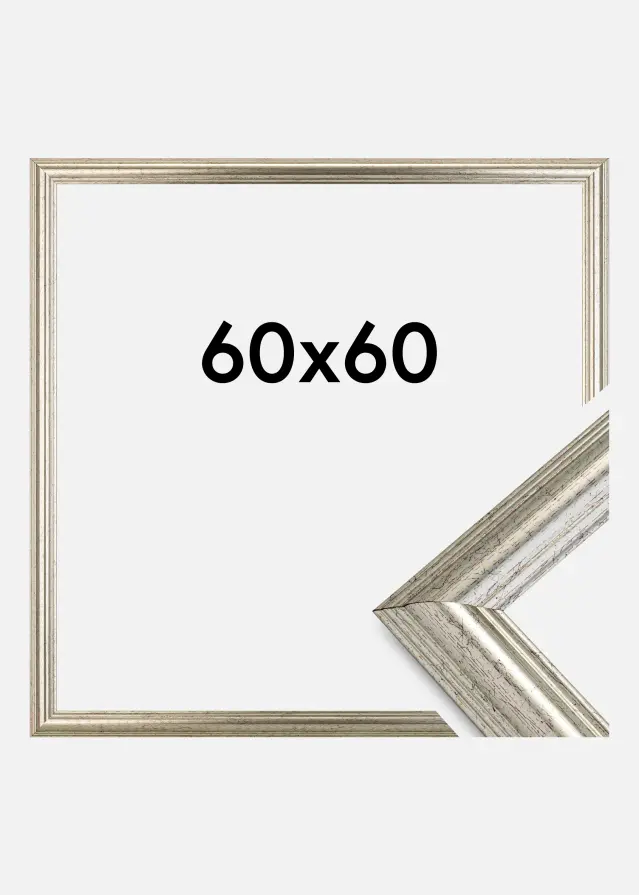 Okvir Västkusten Akrilno steklo Srebrna 60x60 cm