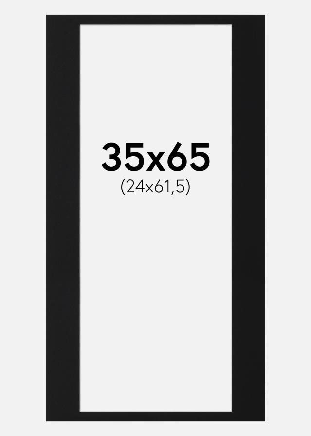Paspartŭ Črni Standard (Belo Jedro) 35x65 cm (24x61,5)