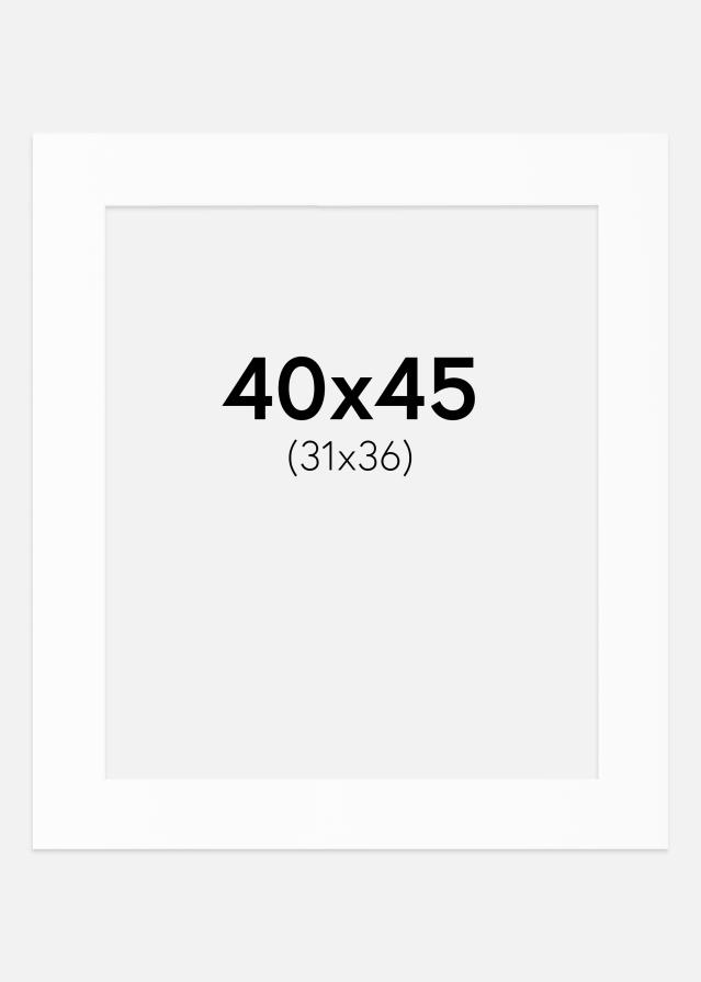 Paspartȗ Beli Standard (Belo Jedro) 40x45 cm (31x36)