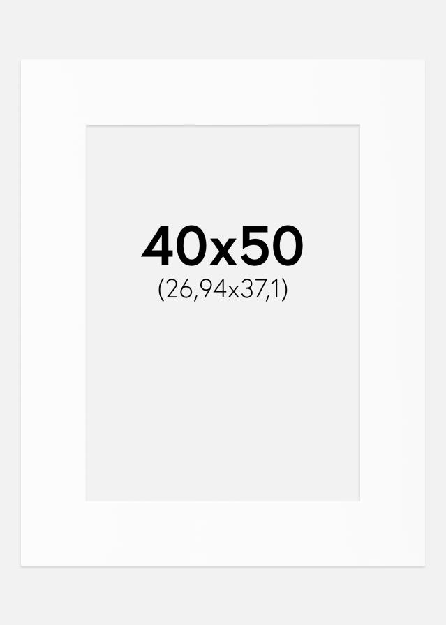 Paspartȗ Beli Standard (Belo Jedro) 40x50 cm (26,94x37,1)