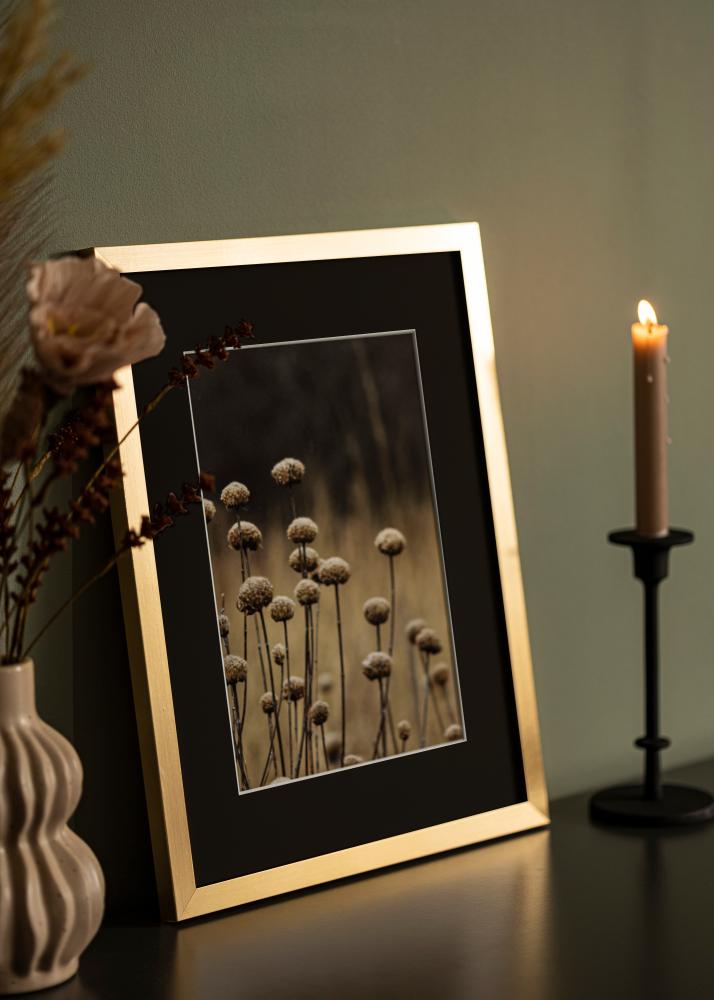 Okvir Selection Zlata 13x18 cm - Paspartŭ Črna 9x12 cm