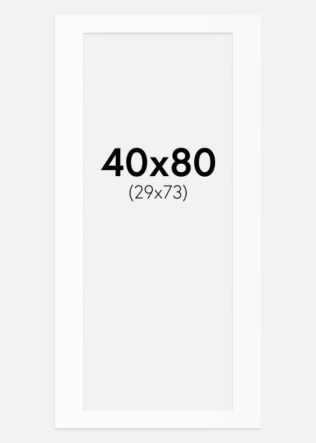 Paspartŭ Bela Standarden Bel notranji rob 40x80 cm (29x73)