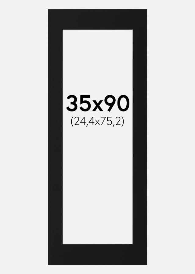 Paspartŭ Črni Standard (Belo Jedro) 35x90 cm (24,4x75,2)