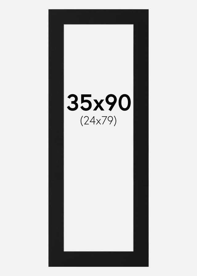 Paspartŭ Črni Standard (Belo Jedro) 35x90 cm (24x79)