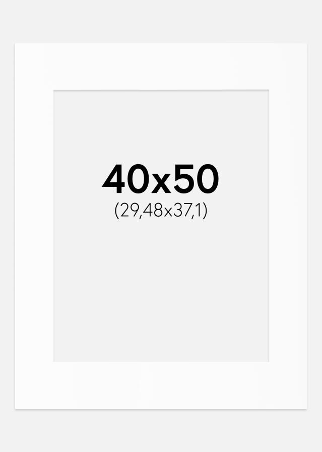 Paspartȗ Beli Standard (Belo Jedro) 40x50 cm (29,48x37,1)