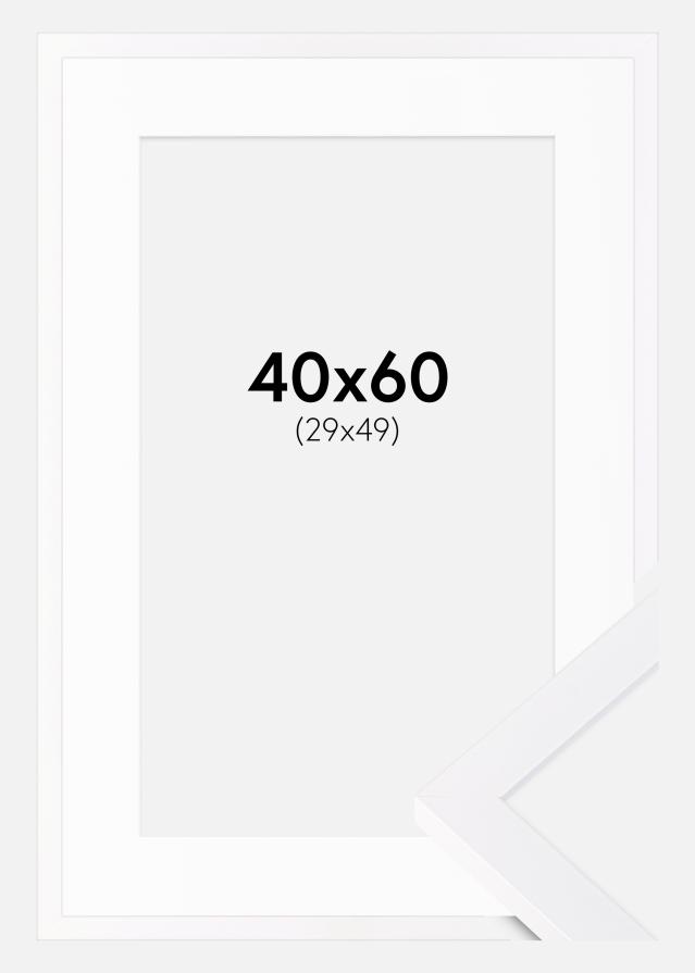 Okvir Selection Bela 40x60 cm - Paspartŭ Bela 30x50 cm