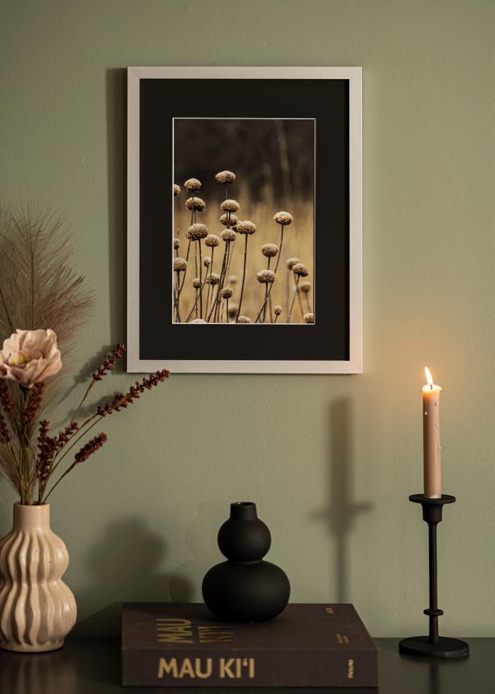 Okvir Selection Srebrna 40x50 cm - Paspartŭ Črna 30x40 cm