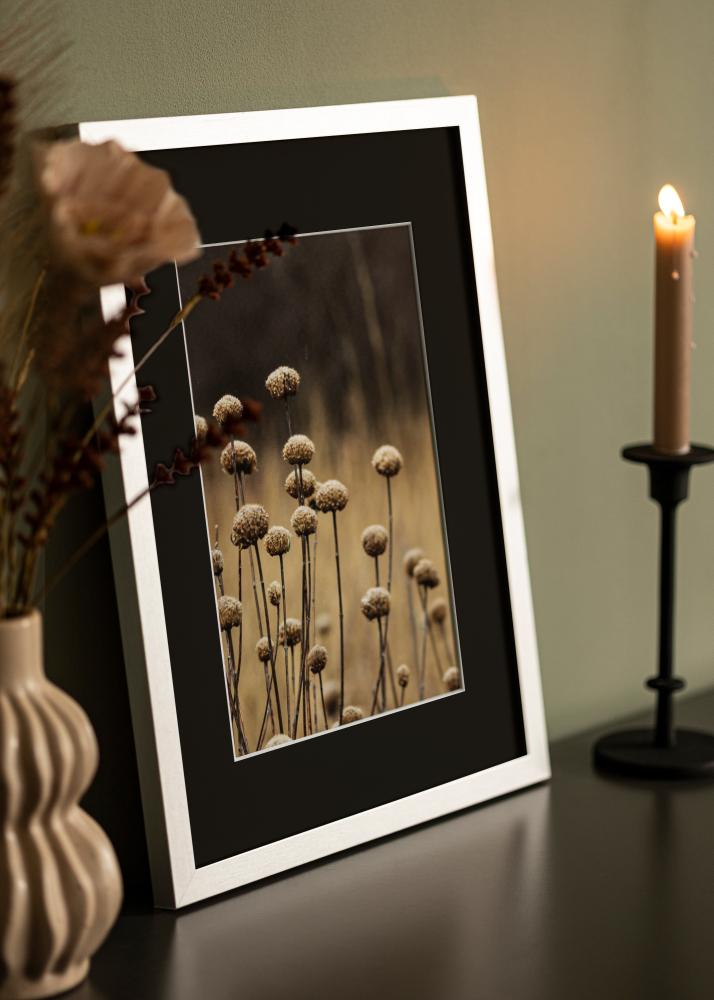 Okvir Selection Srebrna 40x50 cm - Paspartŭ Črna 30x40 cm