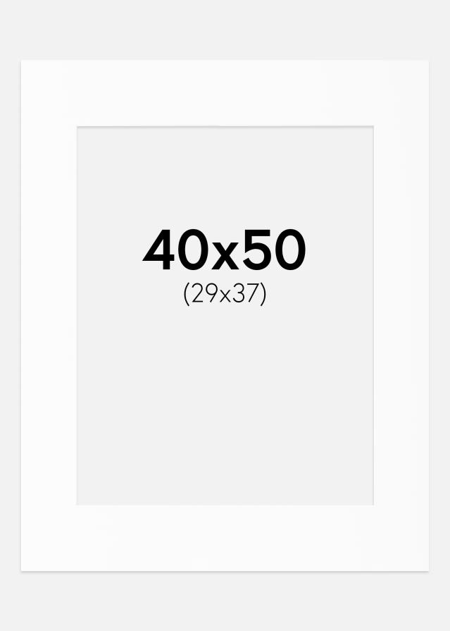 Paspartȗ Beli Standard (Belo Jedro) 40x50 cm (29x37)