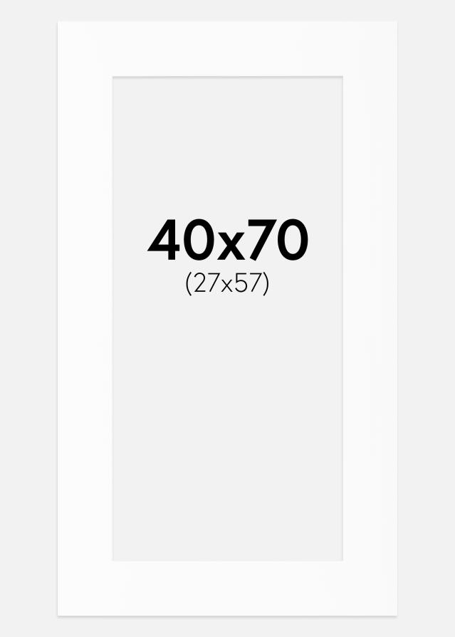 Paspartŭ Bela Standarden Bel notranji rob 40x70 cm (27x57)