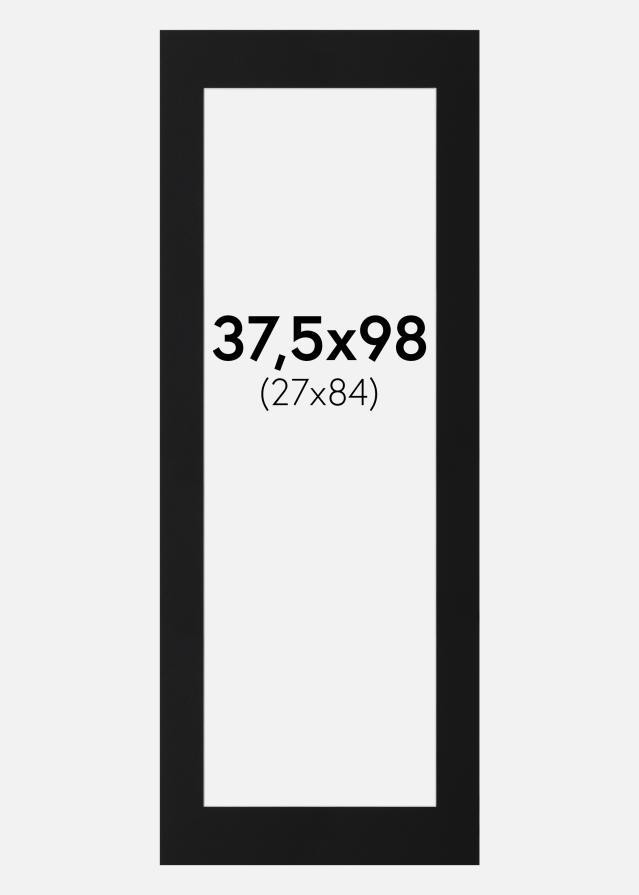 Paspartŭ Črni Standard (Belo Jedro) 37,5x98 cm (27x84)