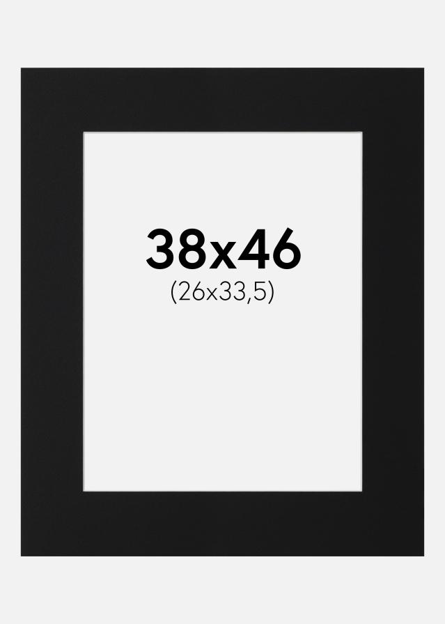 Paspartŭ Črni Standard (Belo Jedro) 38x46 cm (26x33,5)