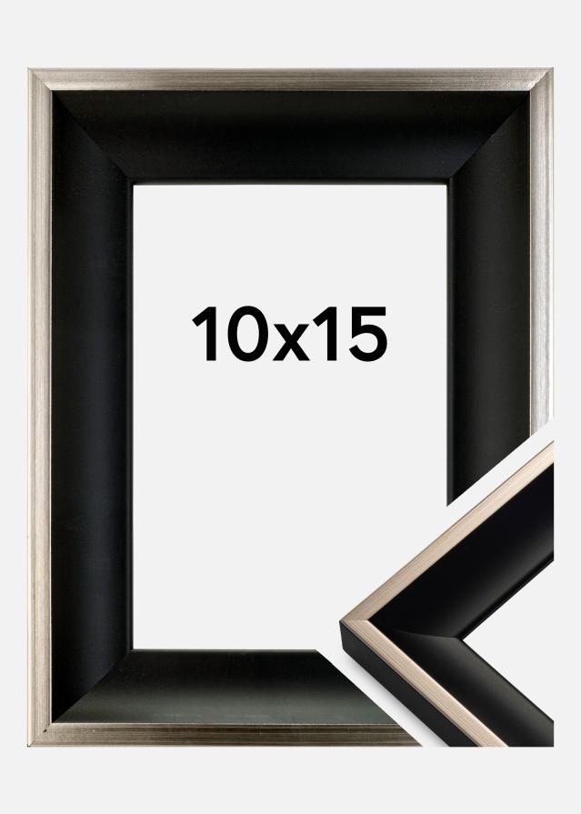 Okvir Öjaren Črno-Srebrna 10x15 cm
