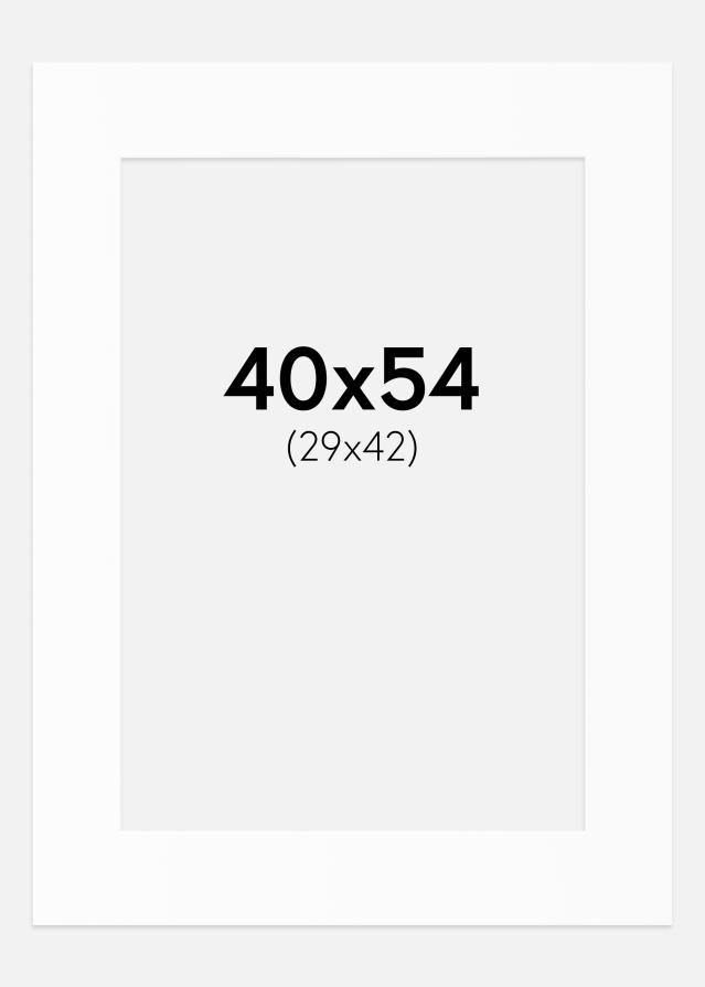 Paspartȗ Beli Standard (Belo Jedro) 40x54 cm (29x42)