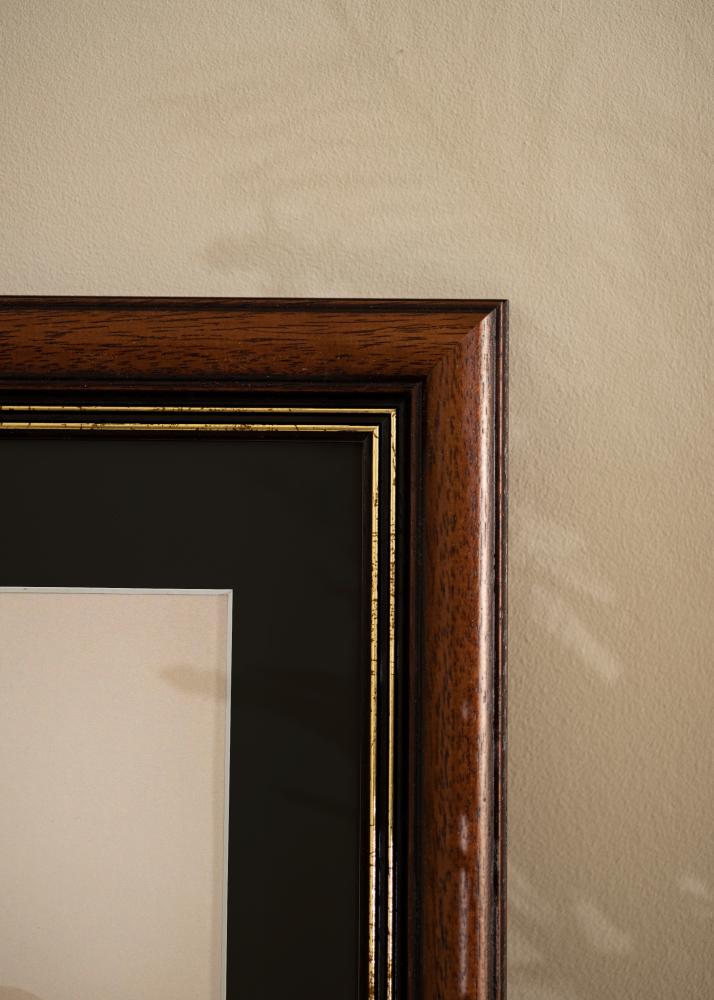 Okvir Old Retro 40x50 cm - Paspartŭ Črna 27x35 cm