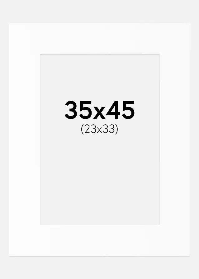 Paspartŭ Canson Bela Bel notranji rob 35x45 cm (23x33)