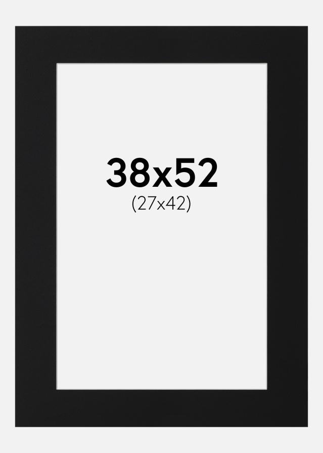 Paspartŭ Črni Standard (Belo Jedro) 38x52 cm (27x42)
