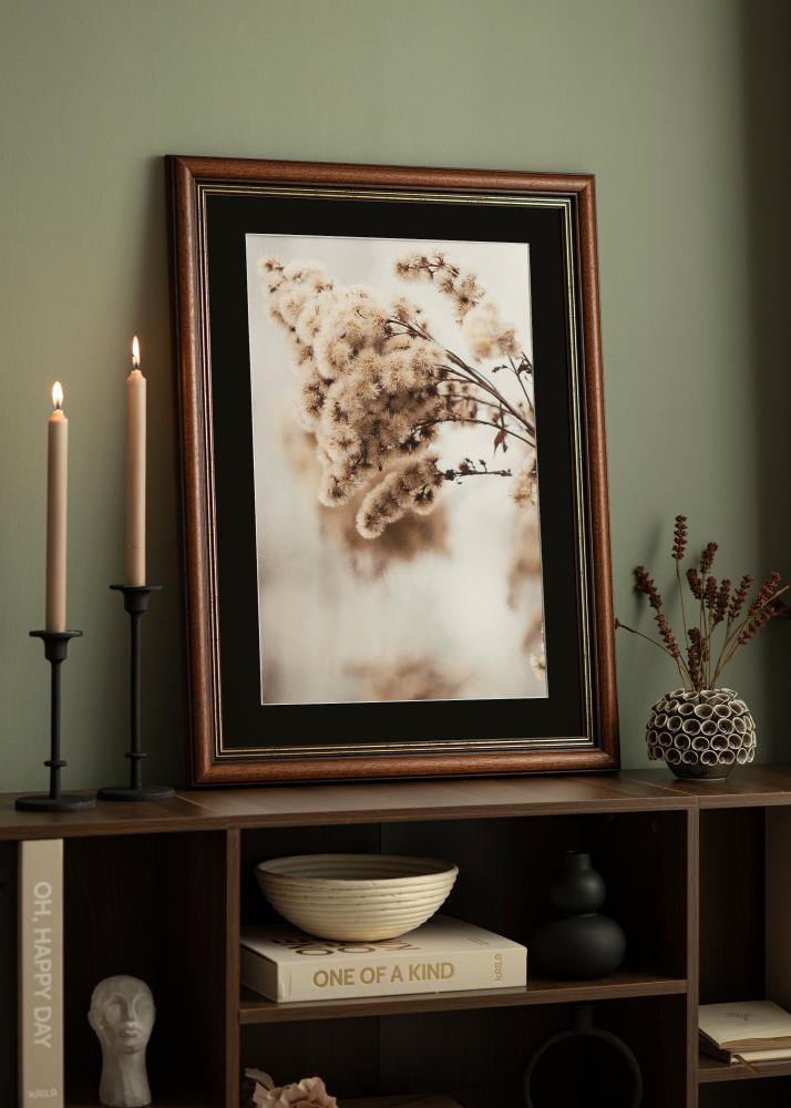 Okvir Old Retro 40x50 cm - Paspartŭ Črna 27x35 cm