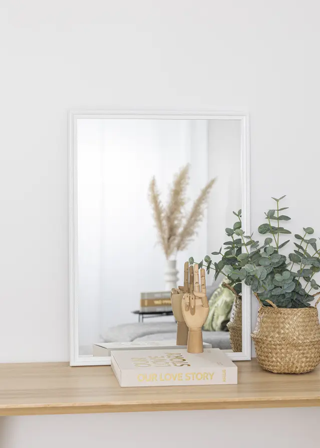 Ogledalo Abisko Bela 50x70 cm