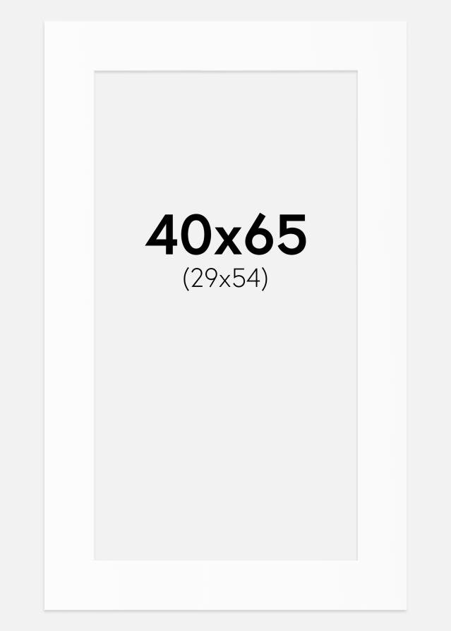 Paspartȗ Beli Standard (Belo Jedro) 40x65 cm (29x54)