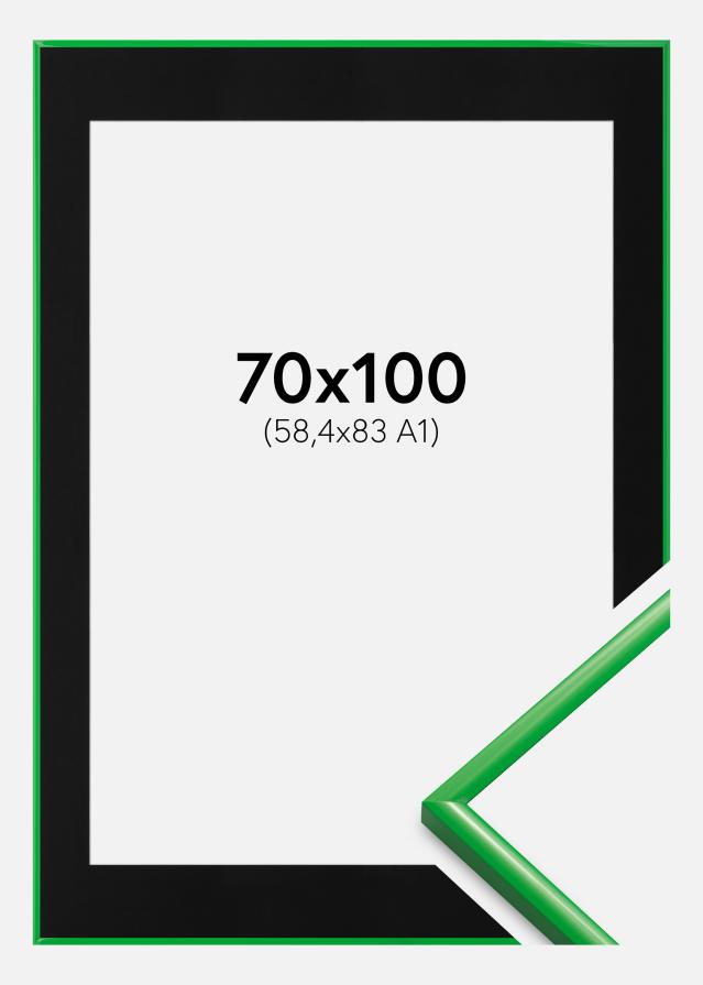 Okvir New Lifestyle Grass Green 70x100 cm - Paspartŭ Črna 59,4x84 cm (A1)