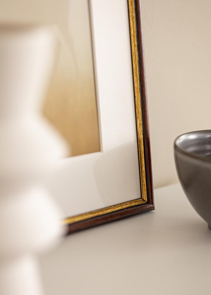 Okvir Horndal rjava 34x42 cm - Paspartȗ Bela 26x34 cm