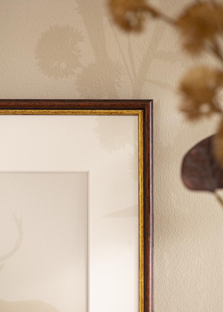 Okvir Horndal rjava 34x42 cm - Paspartȗ Bela 26x34 cm