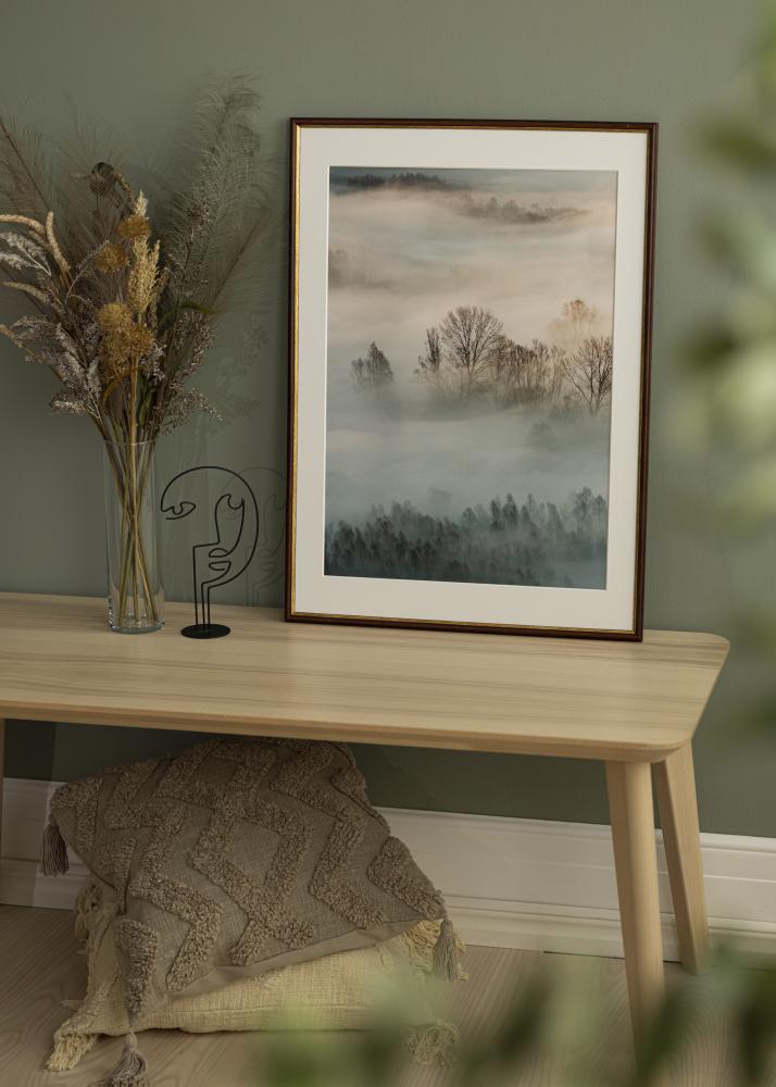 Okvir Horndal rjava 34x42 cm - Paspartȗ Bela 26x34 cm