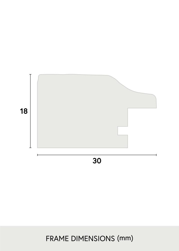 Okvir Leonie Črna - Poljubna velikost