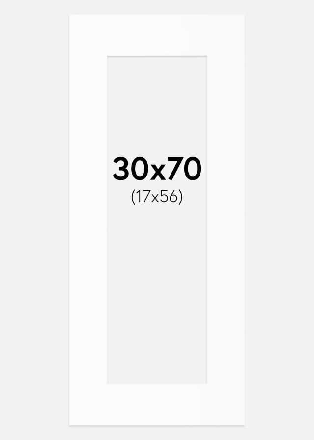 Paspartŭ Bela Standarden Bel notranji rob 30x70 cm (17x56)