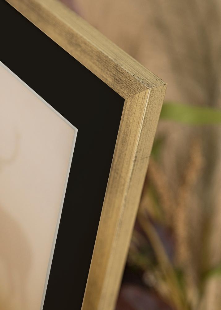 Okvir Eleganten Srebrna 30x40 cm - Paspartŭ Črna 21x29,7 cm (A4)